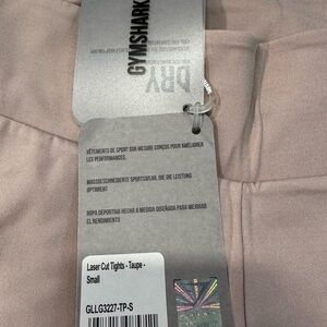 Gymshark Taupe Laser Cut Leggings